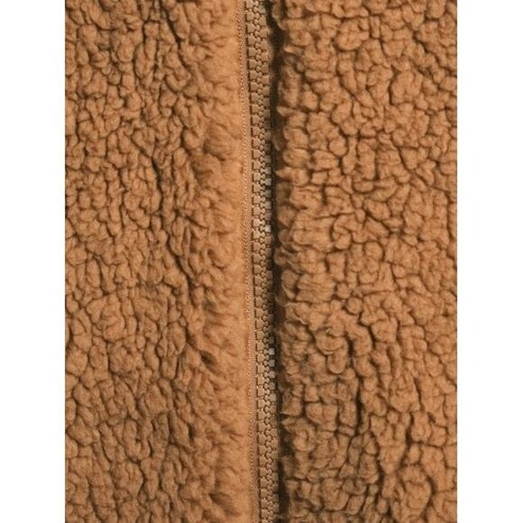 JUNIORS XS 1 Women New No Boundaries Light Plush Sherpa Zip Front Jacket - Picture 2 of 3